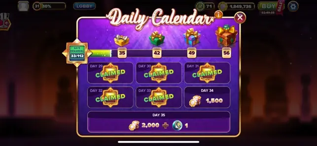 Daily Sign-In Bonus